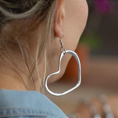 Brinco Coração Grande