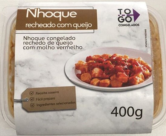 Nhoque Recheado de Queijo com Molho Vermelho 400g