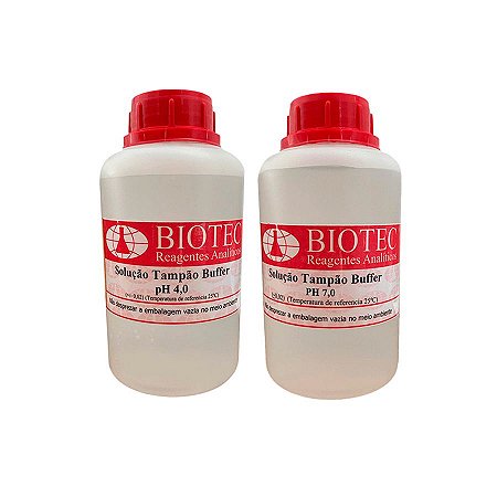 Kit Solução Tampão 4.00 e 7.00 2X500ml - BIOTEC