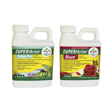 Kit Fertilizantes OUTDOOR Bases COMPLETAS Foliage-Pro e Bloom - SUPERthrive
