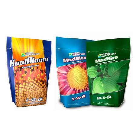 Kit Maxiseries Gro e Bloom + Dry KoolBloom 1Kg - General Hydroponics