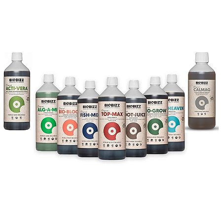 Kit Nutrientes Orgânicos BioBizz Completo - 9x250ml