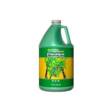 FloraGro 2-1-6 3,79L General Hydroponics - Fertilizante base de Crescimento