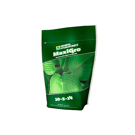 MaxiGro 10-5-14 1kg General Hydroponics - Fertilizante em pó base de Crescimento