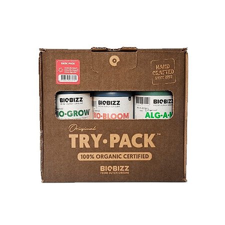 BioBizz TRYPACK BASIC - Kit Básico de Fertilizantes Orgânicos
