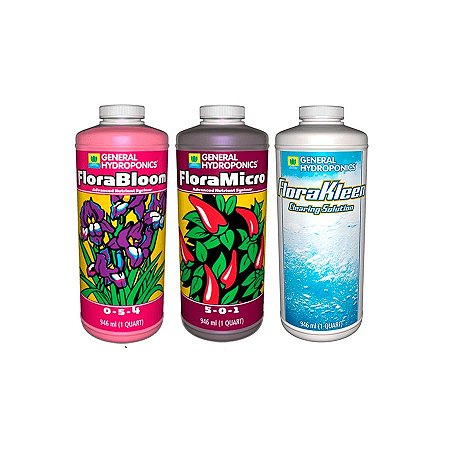 Kit FloraBloom, FloraMicro, FloraKleen 946ml