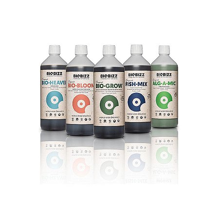 Kit Nutrientes Orgânicos BioBizz Completo - 5x250ml