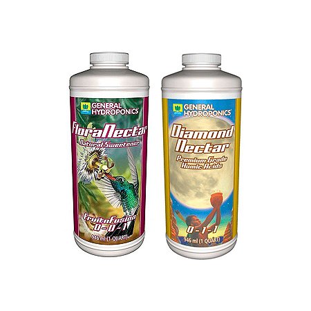 Kit Estimulante + Sabor - Diamond Nectar e FloraNectar 2x946ml - General Hydroponics