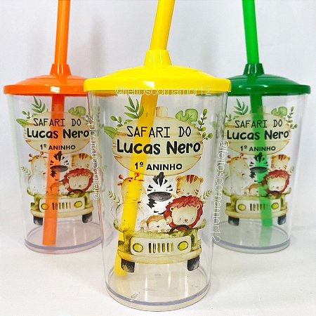 Copo com Tampa + Canudo