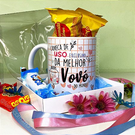 Caneca Porcelana + Chocolates
