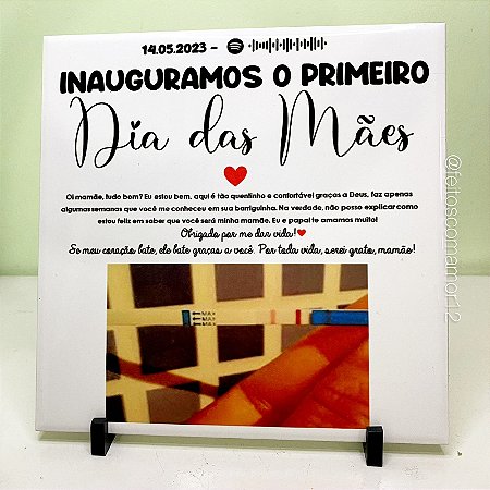 Azulejo Meu primeiro dia das Mães