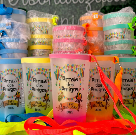 Copo Eco Personalizado 400ml + Tirante