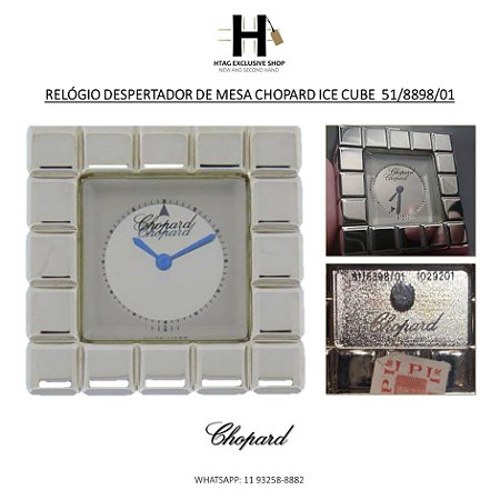 RELÓGIO DESPERTADOR DE MESA CHOPARD ICE CUBE  51/8898/01