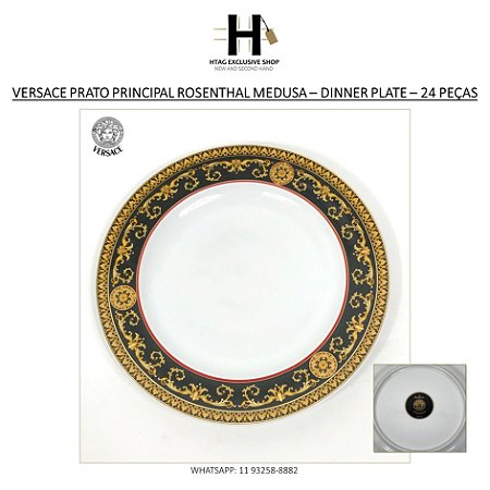 prato pão, rosenthal, medusa, versace, bread & butter, deco, decoração -  HTAG EXCLUSIVE SHOP - New & Second Hand