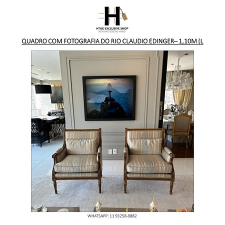 QUADRO COM FOTOGRAFIA DO RIO CLAUDIO EDINGER – PROJETO MACHINA MUNDI – 1,10M (L)