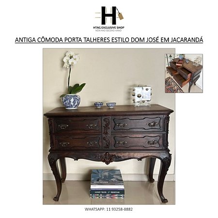 CÔMODA AUXILIAR OU MEIA  CÔMODA ANTIGA EM MADEIRA ADAPTADA PARA FAQUEIRO