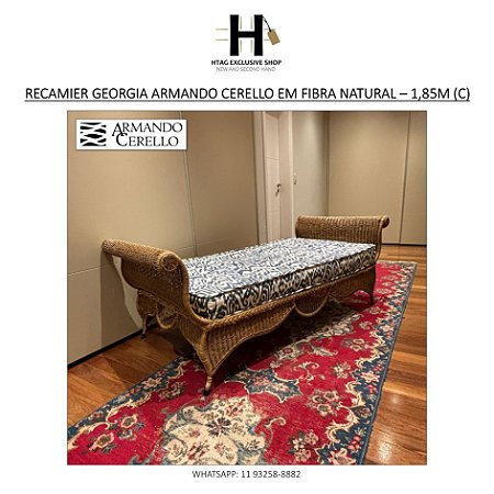 RECAMIER / SOUMIER GEORGIA ARMANDO CERELLO EM FIBRA NATURAL – 1,85M (C)