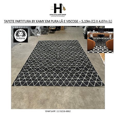 TAPETE KILIM AFRICANO 3 BY KAMY - 3,41m (C) X 2,70m (L)