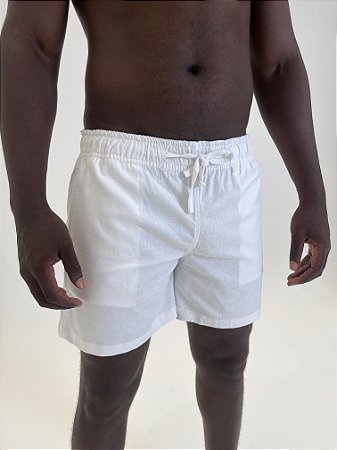Short de Linho Branco