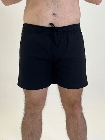 Short de Linho Preto