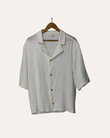Camisa Cubana Off White