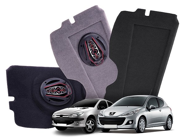 Tampão Bagagito Peugeot 206 207 de 2001 a 2015 | Preto