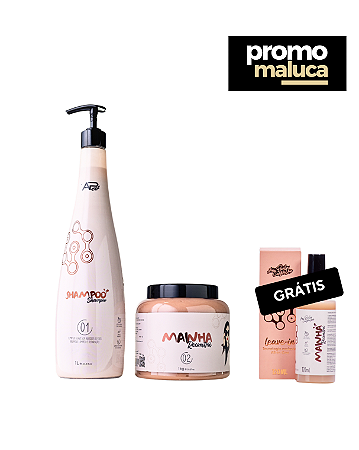 Mainha Reconstrói Pro + Leave-in Grátis