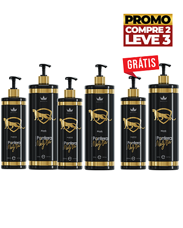 Compre 2 Kits Pantera Negra - GOLD ,Ganhe 1 Kit Pantera Negra - Gold Grátis.