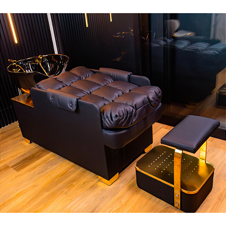 Lavatório Premium Elegance Black - com Cuba de Cerâmica Preta