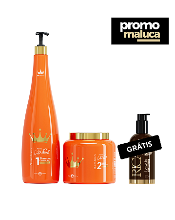 Rainha Luxury - Tratamento Profissional + Leave-In rica Grátis.