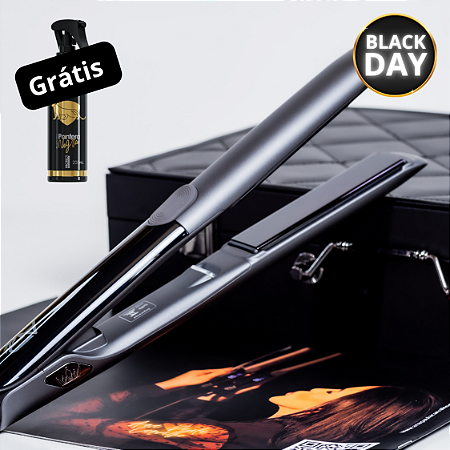 Chapinha Luxury Titanium Black - 110/220V + Protect Pantera Negra Grátis
