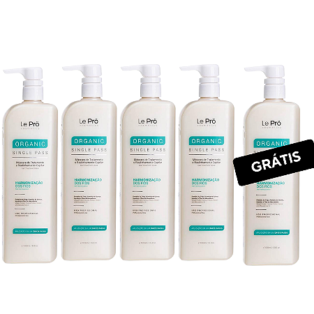 Alisamento Progressivo Organic Passo Único – Le Prö” - Combo 4 Unidades + 1 Gratís.