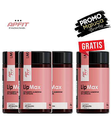 Combo 03 LipMax - Auxilia na Redução da Gordura Abdominal + 1 Grátis LipMax