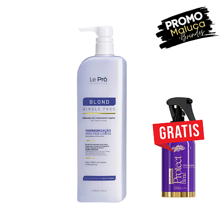 Le Prö Organic Blond – Single Pass + Protect Blond Grátis.