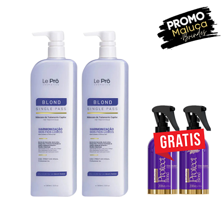Le Prö Organic Blond – Single Pass 2 UNIDADES  + 2 unidades Protect Blond Grátis.