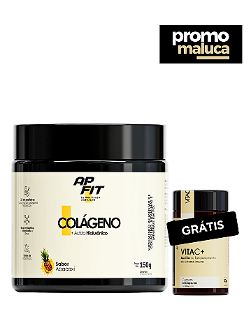 Colágeno Hidrolisado – Sabor Abacaxi + Grátis Vita C+