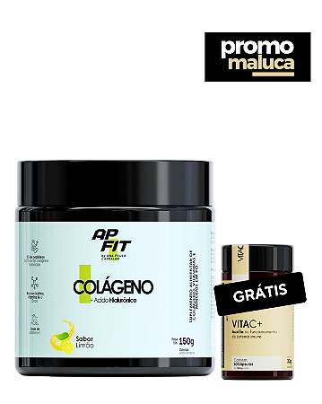Colágeno Hidrolisado – Sabor Limão + Grátis Vita C+
