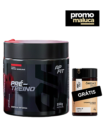 Pré-Treino APFIT – Sabor Frutas Vermelhas + Grátis ômega-3
