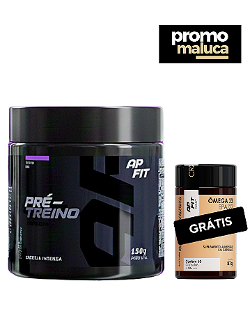 Pré-Treino APFIT – Sabor Uva + Grátis ômega-3