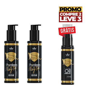 Compre 02 Leave-in Finalizador Pantera Negra - Ganhe 01 Oil rPantera Negra Grátis