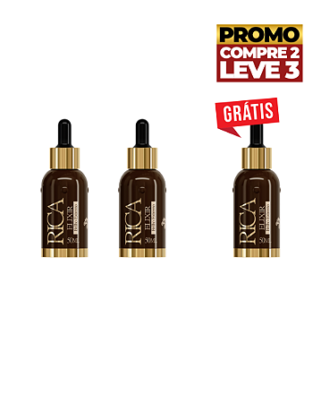 Compre 02 Elixir Rica Brilho Extremo - Ganhe 01 Elixir Rica Brilho Extremo Grátis