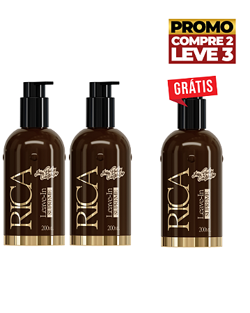 Compre 02 Leave-in Finalizador Rica Supreme - Ganhe 01 Leave-in Finalizador Rica Supreme Grátis