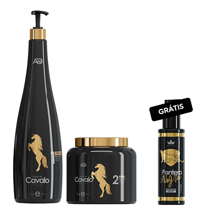 Rabo de Cavalo – Crescimento Capilar (Versão Profissional) + Grátis Leave-in Pantera Negra