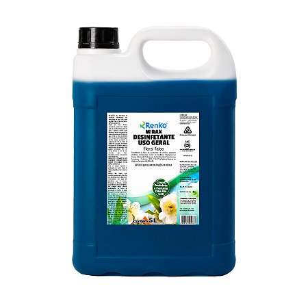 Desinfetante Concentrado Renko Mirax Floral Talco 5L