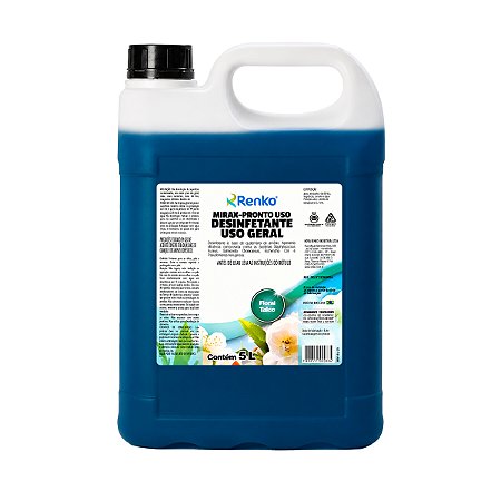 Desinfetante Renko Mirax Pronto Uso Floral Talco 5L