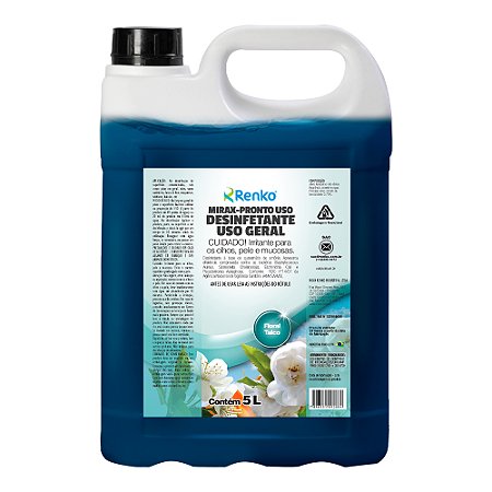 Desinfetante Pronto Uso Floral Talco Mirax Renko 5L