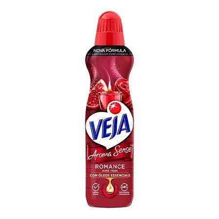 Limpador Perfumado Veja Perfumes Aroma Sense Romance 500ml