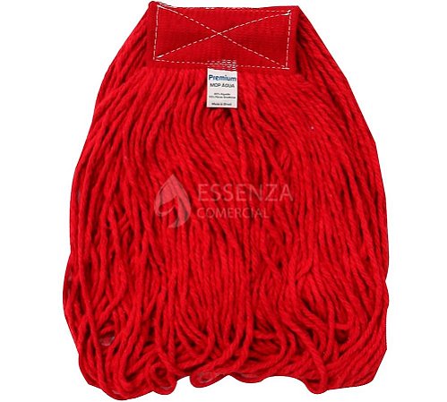 Refil Mop Úmido Loop Vermelho Com Cinta Bralimpia 320g