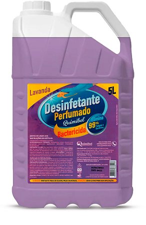 Desinfetante Concentrado Perfumado Lavanda Quimibel 5L
