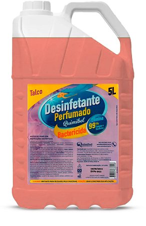 Desinfetante Concentrado Perfumado Talco Quimibel 5L